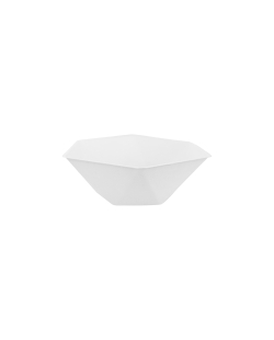 Bowls Hexag. 15.8X13.7cm Vert Decor Blanco