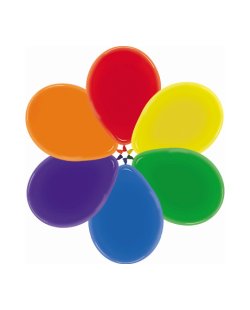 Globo Latex R12 Sempertex Fashion Surtido Colores Tropical 12-20-31-38-61 / 30cm En Bolsa De 50 Unidades