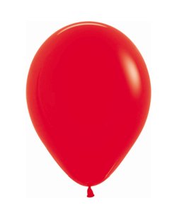 Globo Latex R12 Sempertex Fashion Solido Rojo 30cm En Bolsa De 50 Unidades