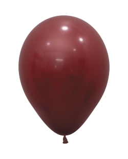 Globo Latex R12 Sempertex Fashion Solido Merlot 30cm En Bolsa De 12 Unidades