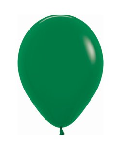 Globo Latex R12 Sempertex Fashion Solido Verde Selva 30cm En Bolsa De 50 Unidades