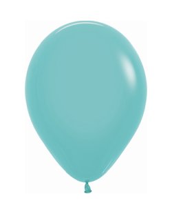 Globo Latex R12 Sempertex Fashion Solido Aguamarina 30cm En Bolsa De 50 Unidades