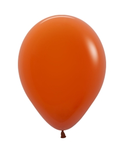 Globo Latex R12 Sempertex Fashion Solido Naranja Cobrizo 30cm En Bolsa De 50 Unidades