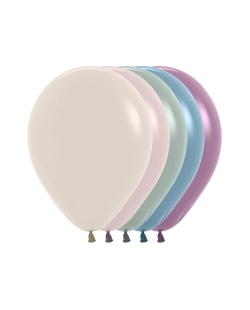 Globo Latex R12 Sempertex Pastel Dusk Surtido Colores 107-110-127-140-150 / 30cm En Bolsa De 50 Unidades