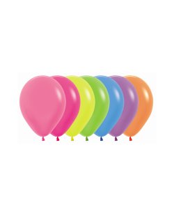 Globo Latex R12 Sempertex Neon Surtido Colores 209-12-20-30-40-51-61 30cm En Bolsa De 50 Unidades