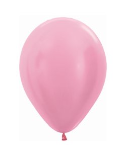 Globo Latex R12 Sempertex Satin Rosado 30cm En Bolsa De 50 Unidades