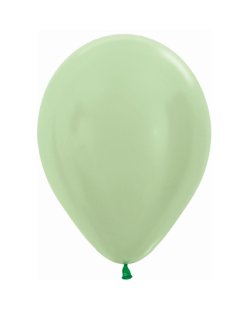 Globo Latex R12 Sempertex Satin Verde 30cm En Bolsa De 50 Unidades