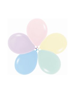 Globo Latex R12 Sempertex Pastel Surtido Colores 609-20-30-40-50 30cm En Bolsa De 50 Unidades