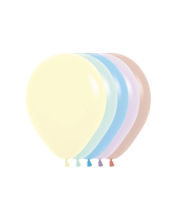 Globo Latex R12 Sempertex Pastel Surtido Colores 620-630-640-650-663 30cm En Bolsa De 50 Unidades