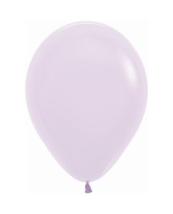 Globo Latex R12 Sempertex Pastel Lila 30cm En Bolsa De 12 Unidades