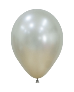 Globo Latex R12 Sempertex Silk Perla Crema 30cm En Bolsa De 50 Unidades