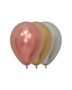 Globo Latex R12 Sempertex Reflex Surtido Colores 969-970-981 / 30cm En Bolsa De 12 Unidades