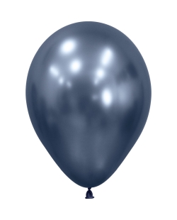Globo Latex R12 Sempertex Reflex Azul Galaxy 30cm En Bolsa De 50 Unidades