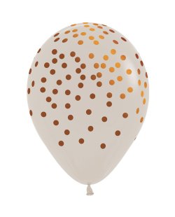 Globo Latex R12 Sempertex Color Arena Confetti, Tinta Color Cobre - 30cm