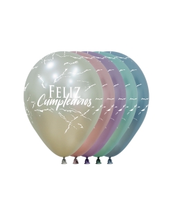 Globo Latex R12 Sempertex Silk Surtido F. Cumpleaños Hawaiano 30cm - 809 826 839 850 873