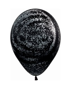 Globo Latex R12 Sempertex Negro 080 Graffiti Inv Tinta Metal 30cm***OFERTA DTO NO ACUMULABLE