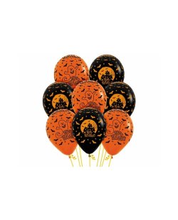 Globo Latex R12 Sempertex Fashion Solido Halloween Noche 061-080 30cm***OFERTA DTO NO ACUMULABLE