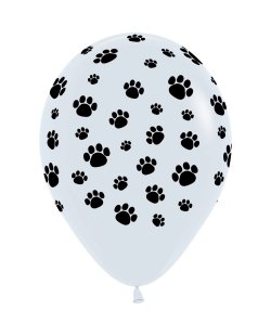 Globo Latex R12 Sempertex Fashion Huellitas Mascotas 30cm
