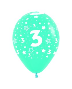 Globo Latex R12 Sempertex Surtido Colores Numero 3 30cm