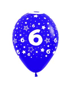 Globo Latex R12 Sempertex Surtido Colores Numero 6 30cm
