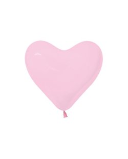Globo Latex R16 Sempertex Fashion Solido Forma Corazon Rosado 40cm