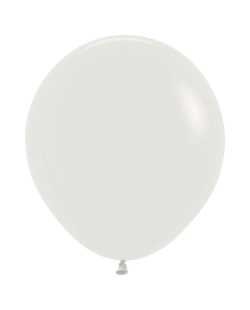 Globo Latex R18 Sempertex Fashion Solido Blanco Almendra 45cm En Bolsa De 25 Unidades