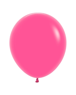 Globo Latex R18 Sempertex Fashion Solido Fucsia 45cm En Bolsa De 15 Unidades