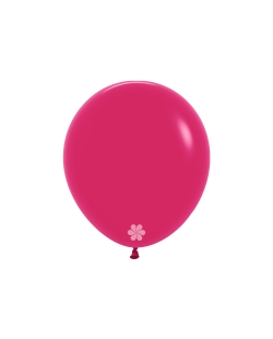 Globo Latex R18 Sempertex Fashion Solido Fucsia Cosmo 45cm En Bolsa De 15 Unidades