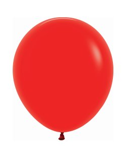 Globo Latex R18 Sempertex Fashion Solido Rojo 45cm En Bolsa De 15 Unidades