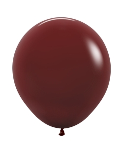 Globo Latex R18 Sempertex Fashion Solido Merlot 45cm En Bolsa De 15 Unidades