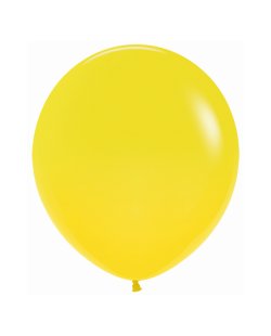 Globo Latex R18 Sempertex Fashion Solido Amarillo 45cm En Bolsa De 15 Unidades