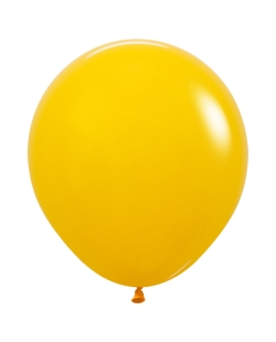 Globo Latex R18 Sempertex Fashion Solido Amarillo Miel 45cm En Bolsa De 15 Unidades