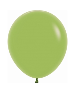 Globo Latex R18 Sempertex Fashion Solido Verde Lima 45cm En Bolsa De 15 Unidades