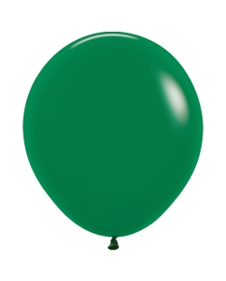 Globo Latex R18 Sempertex Fashion Solido Verde Selva 45cm En Bolsa De 15 Unidades