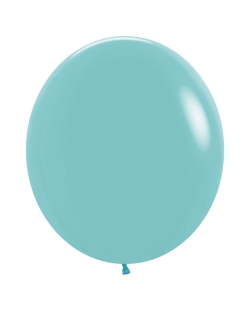 Globo Latex R18 Sempertex Fashion Solido Aguamarina 45cm En Bolsa De 15 Unidades