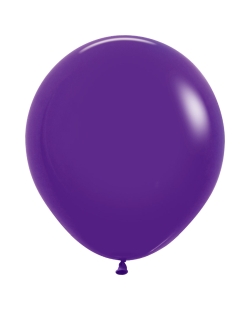 Globo Latex R18 Sempertex Fashion Solido Violeta 45cm En Bolsa De 15 Unidades