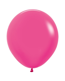 Globo Latex R18 Sempertex Neon Fucsia 45cm En Bolsa De 15 Unidades