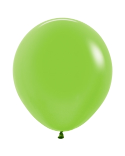 Globo Latex R18 Sempertex Neon Verde 45cm En Bolsa De 15 Unidades
