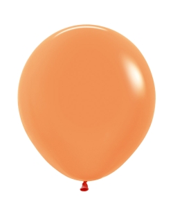 Globo Latex R18 Sempertex Neon Naranja 45cm En Bolsa De 15 Unidades