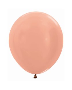 Globo Latex R18 Sempertex Rosa Dorado 45cm En Bolsa De 15 Unidades