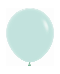 Globo Latex R18 Sempertex Pastel Verde 45cm En Bolsa De 15 Unidades