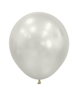 Globo Latex R18 Sempertex Silk Blanco Nacar 45cm En Bolsa De 15 Unidades
