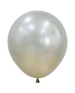 Globo Latex R18 Sempertex Silk Perla Crema 45cm En Bolsa De 15 Unidades