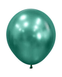 Globo Latex R18 Sempertex Reflex Verde Aurora 45cm En Bolsa De 15 Unidades