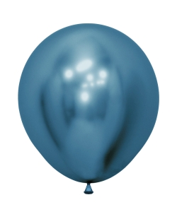 Globo Latex R18 Sempertex Reflex Azul 45cm En Bolsa De 15 Unidades