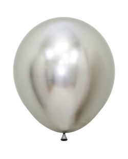 Globo Latex R18 Sempertex Reflex Plata 45cm En Bolsa De 15 Unidades