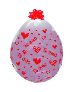 Globo Latex R18 Sempertex Stuffing Te Amo 45cm En Bolsa De 6 Unidades