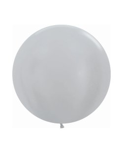 Globo Latex R24 Sempertex Satin Plata 60cm