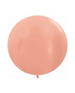 Globo Latex R24 Sempertex Metal Rosa Dorado 60cm