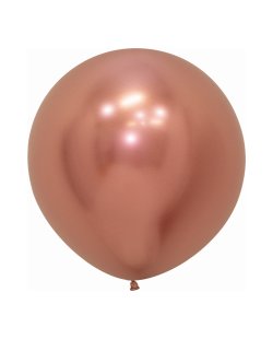 Globo Latex R24 Sempertex Reflex Rosa Dorado 60cm